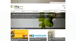 Desktop Screenshot of fchs.ualg.pt